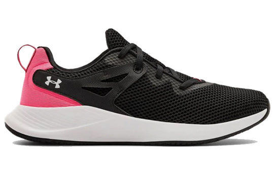 (WMNS) Under Armour Charged Breathe Trainer 2 Running Shoes Black/Pink 3023012-001
