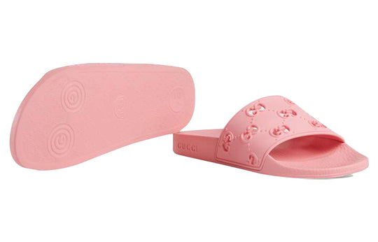 (WMNS) Gucci GG Slide Rubber 'Pink' 573922-JDR00-5846
