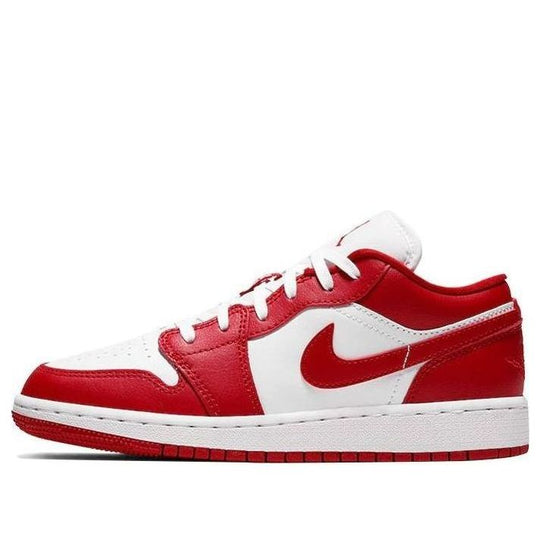 (GS) Air Jordan 1 Low 'Gym Red' 553560-611 Big Kids Basketball Shoes  -  KICKS CREW