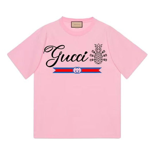 Gucci Pineapple Cotton T-Shirt 'Pink' 616036-XJD21-5904-KICKS CREW