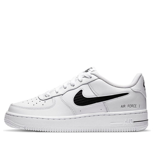 (GS) Nike Air Force 1 '07 'White Black' DB2616-100 Skate Shoes  -  KICKS CREW