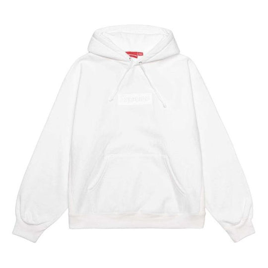 Supreme FW23 Box Logo Hooded Sweatshirt 'White' 166926 - KICKS CREW