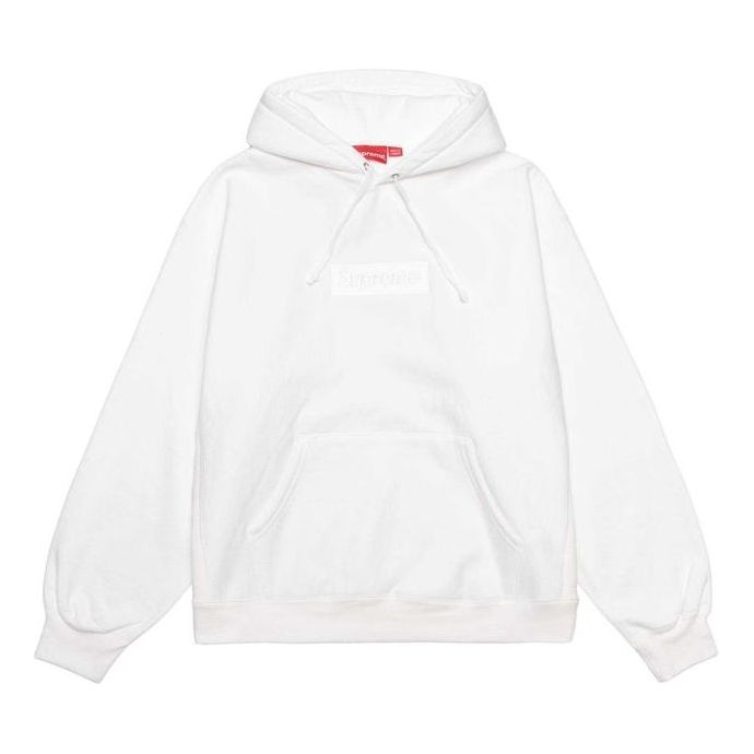 Supreme FW23 Box Logo Hooded Sweatshirt 'White' 166926 - KICKS CREW