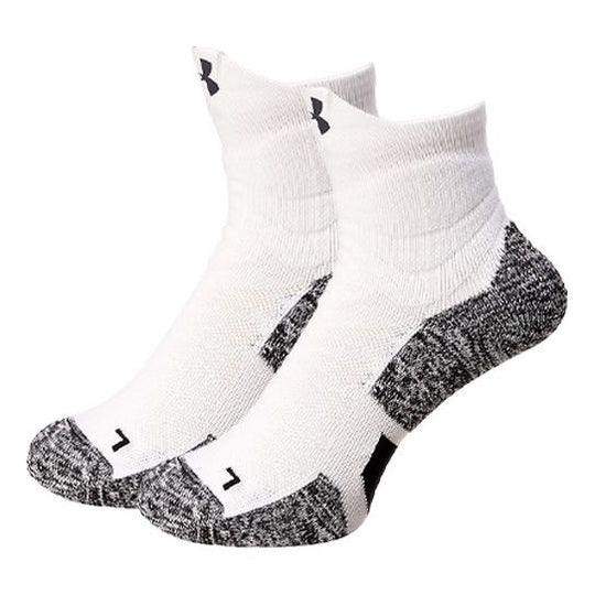 Under Armour Drive Quarter Basketball Socks 'White Grey' 1329366-100 ...