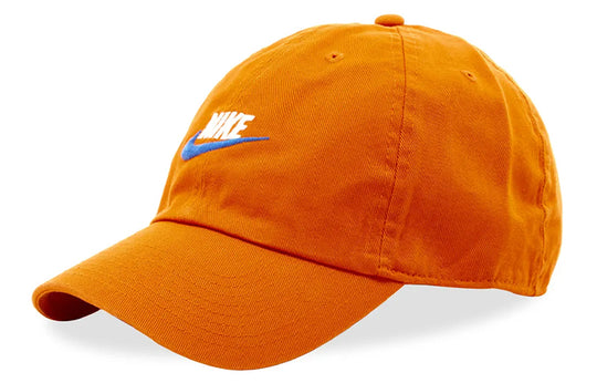 Nike Sportswear Heritage86 Futura Washed Cap Blue University \'Orange W