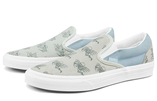 Vans Classic Slip-On Shoes For Grey/Blue VN0A33TB43E