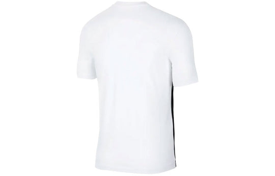 Men's Nike Sportswear Swoosh Large Logo Printing Round Neck Short Sleeve Colorblock T-Shirt AR5192-102 T-shirts - KICKSCREW