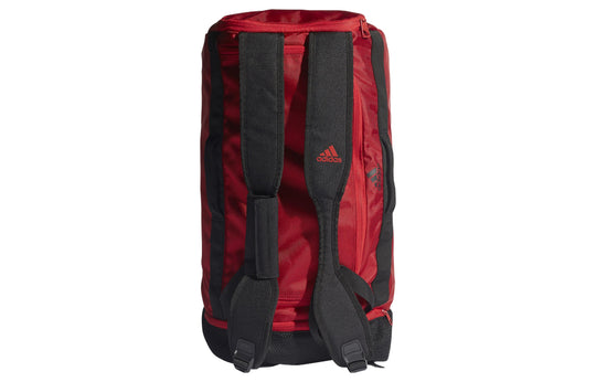 adidas Manchester United Colorblock Large Capacity Casual Sports Adjustable shoulder straps backpack Unisex Black / Red GU0131