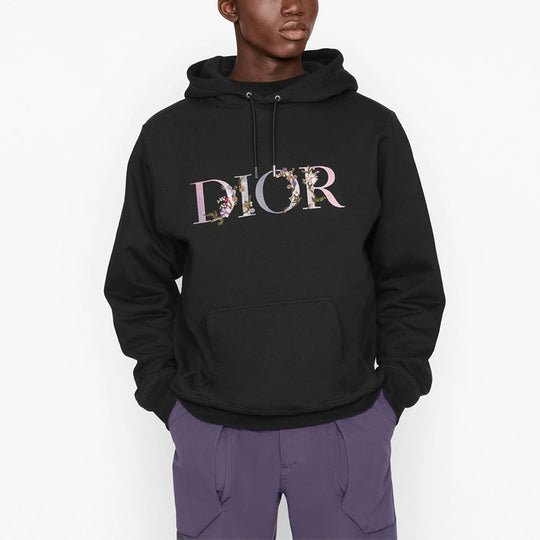 Men's DIOR SS Flowers Logo Embroidered Printing Loose Classic