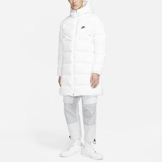 Nike Sportswear Down-fill Windrunner Shield Long Down Jacket White CU4409-100