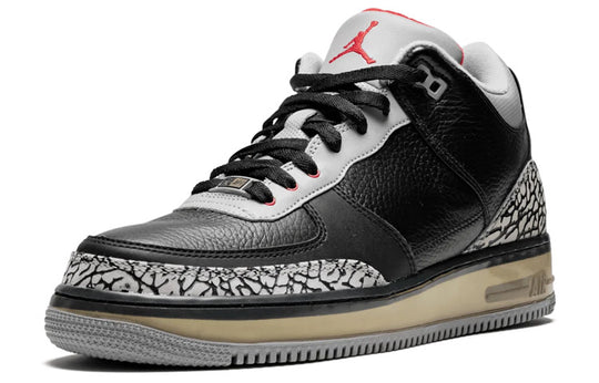 Air Jordan Fusion 3 'Black Cement' 323626-061 Retro Basketball Shoes  -  KICKS CREW