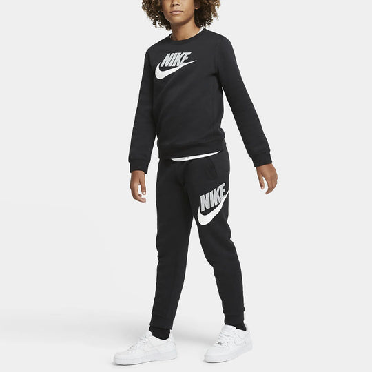 (GS) Nike Logo Printing Bundle Feet Sports Pants/Trousers/Joggers Boy Black CJ7863-010