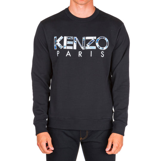 Men's KENZO Alphabet Round Neck Pullover Black F965SW0004MD-99