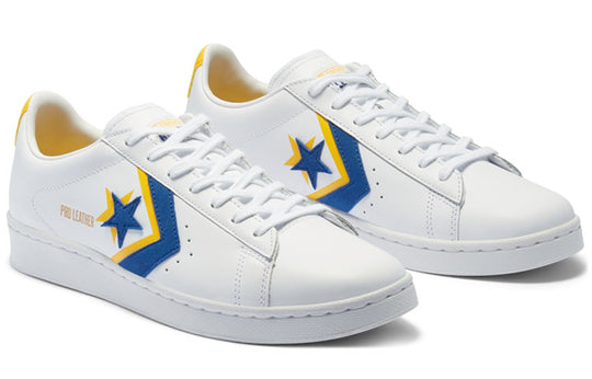 Converse Pro Leather Double Logo Low Top 'White Yellow Blue' 169025C