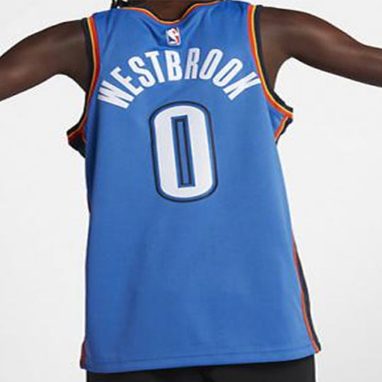 Nike Russell Westbrook Oklahoma City Thunder Swingman Jersey Mens Blue 864497-403