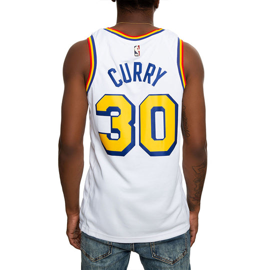 Nike NBA Retro limited Jersey SW Fan Edition Golden State Warriors Curry 30 White BQ8108-103