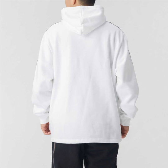 PUMA Bronzing Printing Fleece Lined Stay Warm hooded Knit White 587139-02