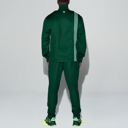 adidas originals x IVY PARK Crossover Stripe Sports Jacket Couple Style Grass Green GV1582