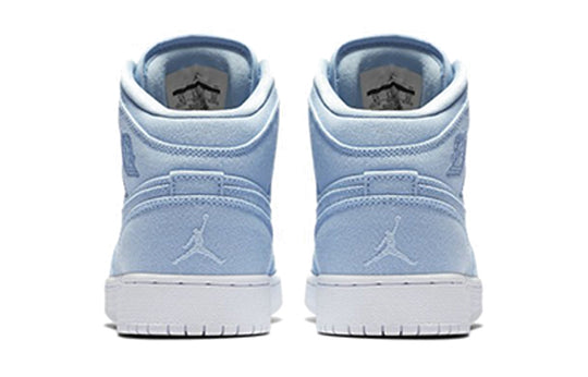 (GS) Air Jordan 1 Mid 'Easter Blue' 554725-425 Big Kids Basketball Shoes  -  KICKS CREW