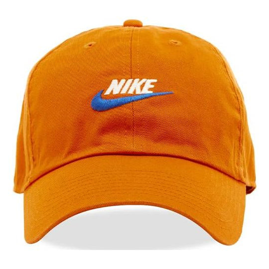 Nike Sportswear Heritage86 Futura Washed Cap 'Orange University Blue W