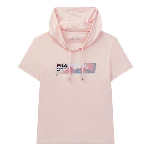 Women's FILA Short Sleeve Pink T-Shirt F11W028135F-PK T-shirts - KICKSCREW