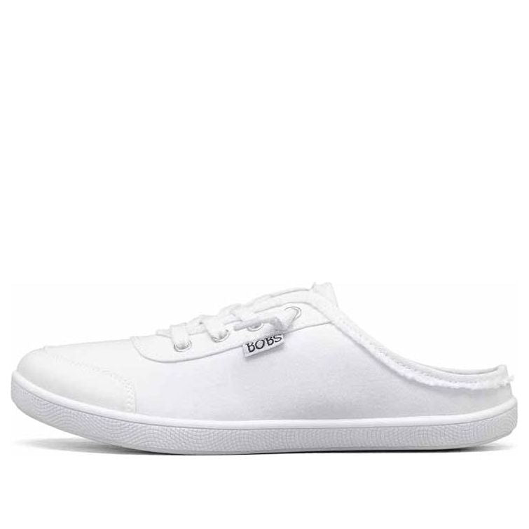 (WMNS) Skechers Canvas Shoes White 113509-WHT - KICKS CREW